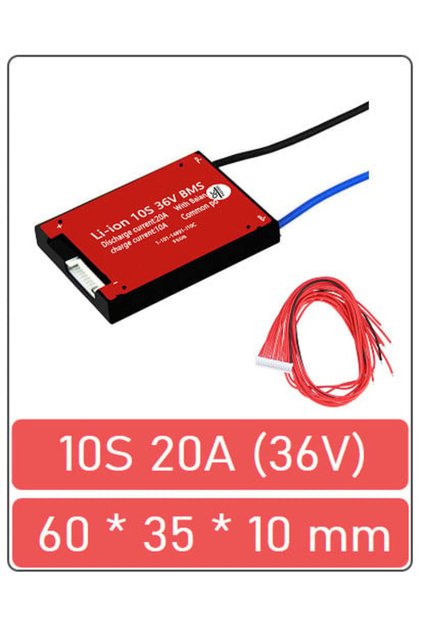 BMS pentru baterie Li-ion 10S 20A (36V)