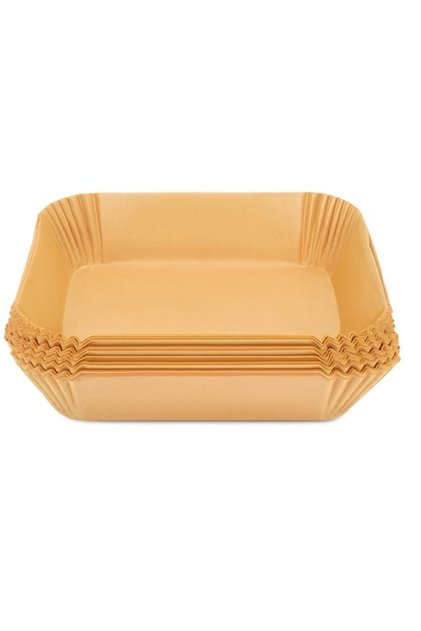 Комплект от 50 броя хартия за печене за фритюрник, микровълнова фурна, незалепваща, готвене без олио, 20 см