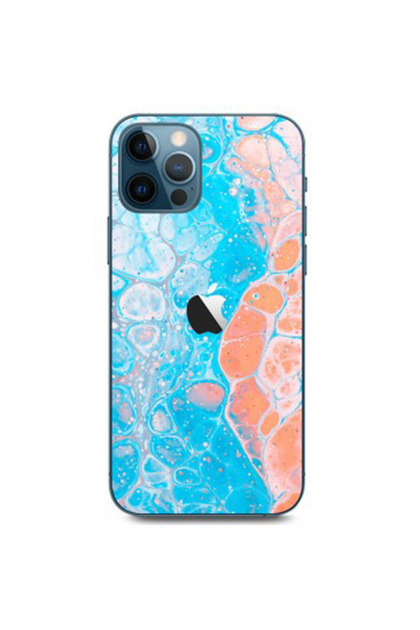 Folie Skin Spate pentru Apple Iphone 15 Pro, Beach Design, High Grip, Aspect Unic, Multicolor