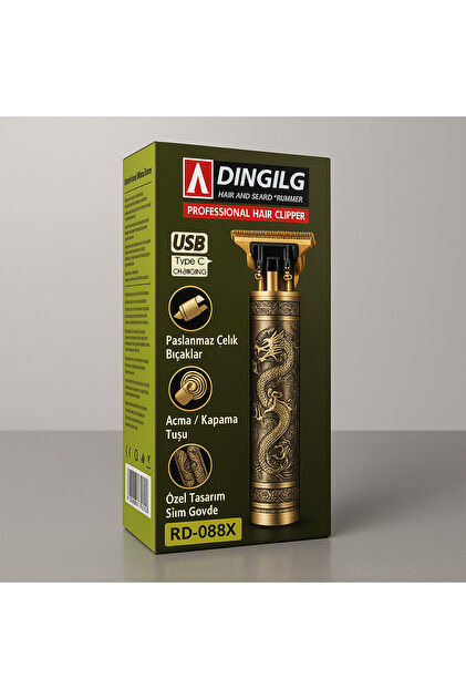 Dingilg RD-088X Profesyonel Vücut Sakal Makinesi – USB Type-C