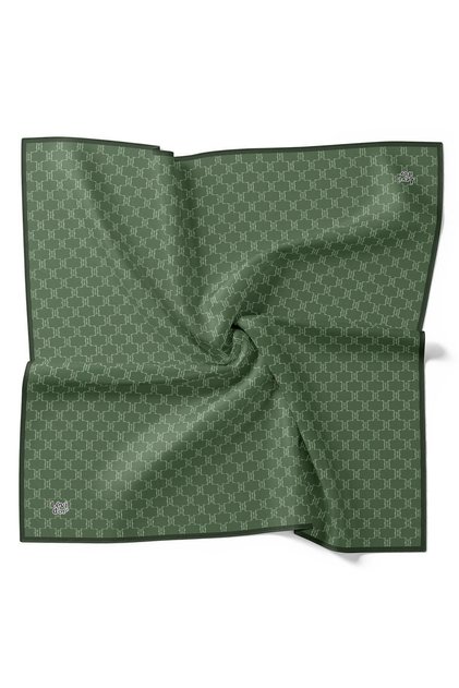 Zümrüt Yeşili Petek Desen Twill İpek Eşarp