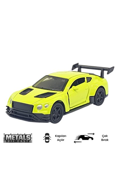Vardem Çek Bırak Metal Küçük Arabalar 8 cm - 6411A - Açık Yeşil