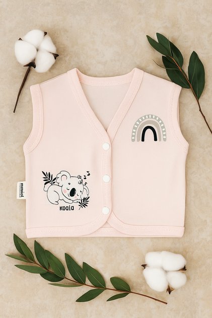 Baby Girl Newborn 100% Cotton Combed Vest