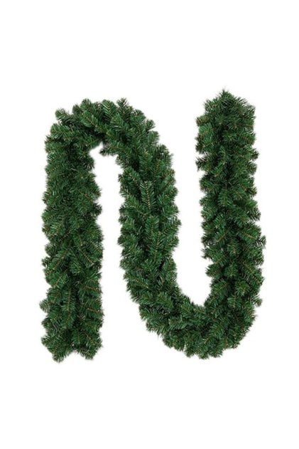 Ghirlandă artificială de Crăciun pentru decorațiuni, PVC, 2,7 m, verde