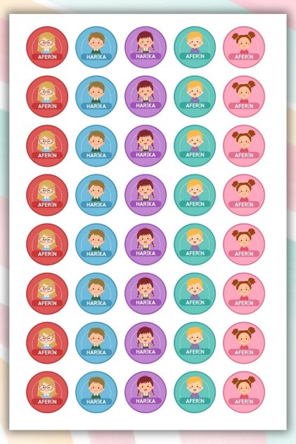 40 Pieces Reward/Homework/Motivation/Sticker School Sticker for Teachers