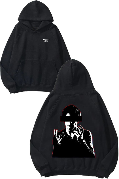 Dexter Morgan Design Back Printed Black Hooded Sweatshirt