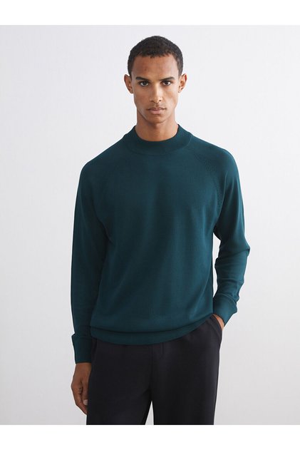 Ozmarka New Season Half Turtleneck Long Sleeve Men's Knitwear Sweater