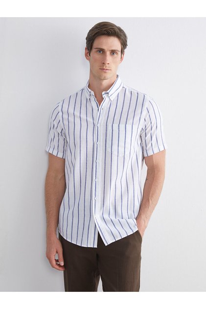 Regular Fit Striped Men's Shirt