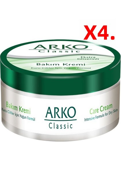 Classic 250 ml Care Cream Dry Skin X4 Pieces
