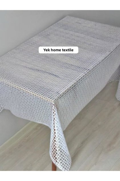 White Wicker Luxury Pvc Coated Erasable Tablecloth Waterproof Transparent Oilcloth Table Cover