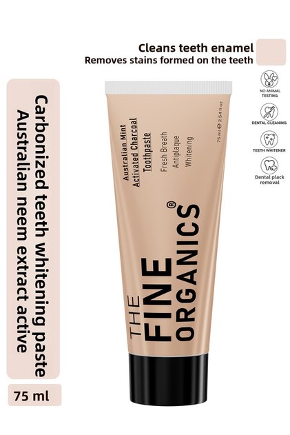 Whitening Activated Carbon Toothpaste with Australian Mint Extract, 75ml