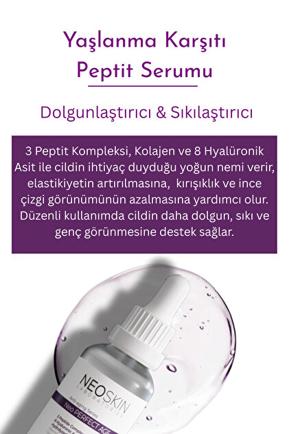NEOSKIN Dolgunlaştırıcı, Sıkılaştırıcı, Anti-aging, Peptit Serumu
