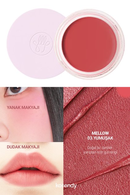 Blur Balm - Kadifemsi Dokulu Çok Amaçlı Dudak ve Yanak Makyajı Balmı 4g #03 MELLOW