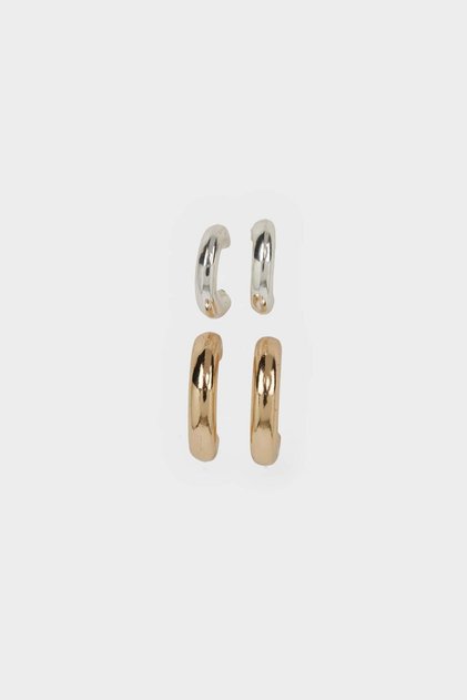 Afra X 2-Piece Hoop Earrings C7096Axns