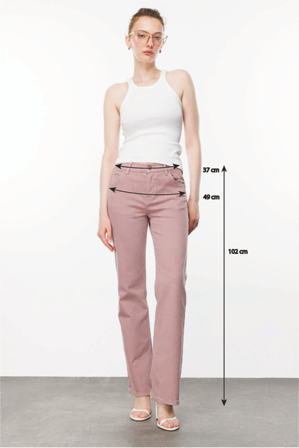 Denim Trip LILY Bootcut Fit Gül Kurusu Kadın Jean Pantolon