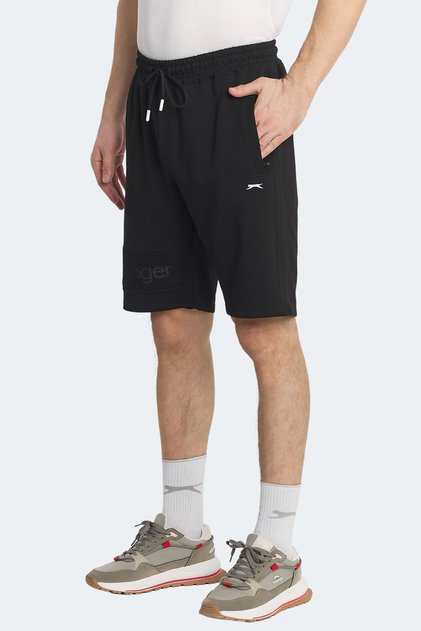 Nuka Men's Capri Black Shorts with Pockets