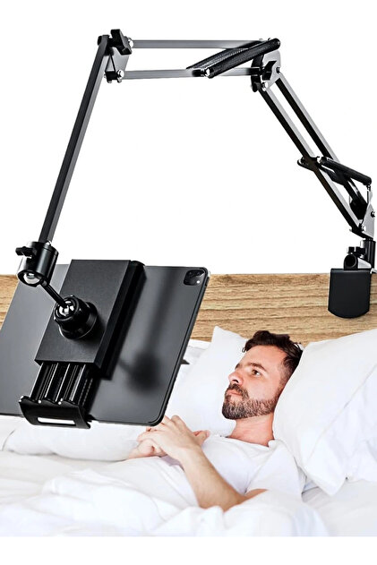 360 Derece Uzun Kol Tablet Telefon Tutucu Stand Stant