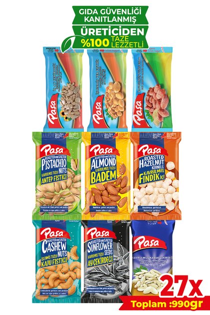 Lezzeti Keşfet Lüx Paket 990 gr - 27 Paket (NATUREL 1. KALİTE)