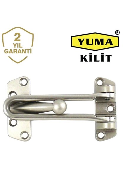 Yuma Çelik Kapı Emniyet Kelepçesi Kademeli Yuma Kelepçe Saten Nikel emniyet kilt