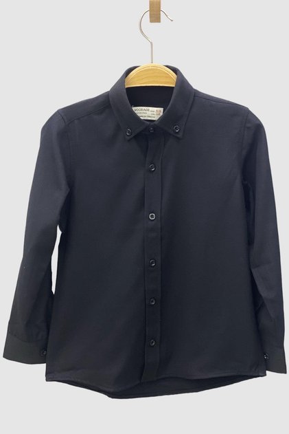 Mojo Boys' Collar Button Shirt 1001235 Black