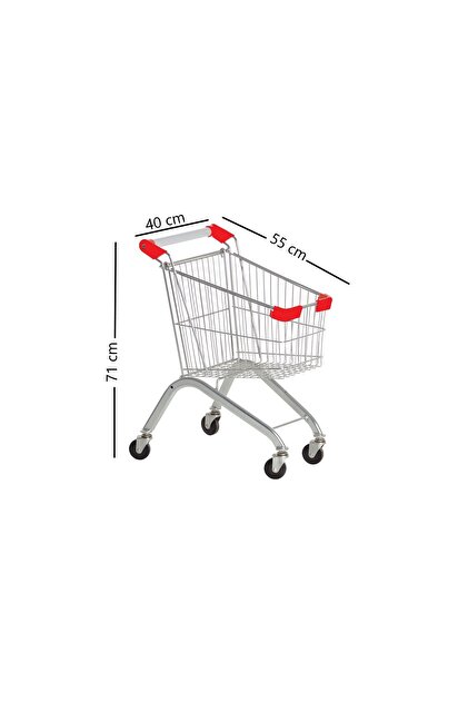 Marketix Kartal Metal Çocuk Market Alışveriş Arabası 25 Litre