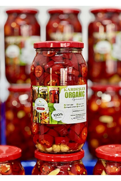 Turkey Kardeşler organik Kırmızı Jalapeno turşu 1350gr - Fiyatı, Yorumları