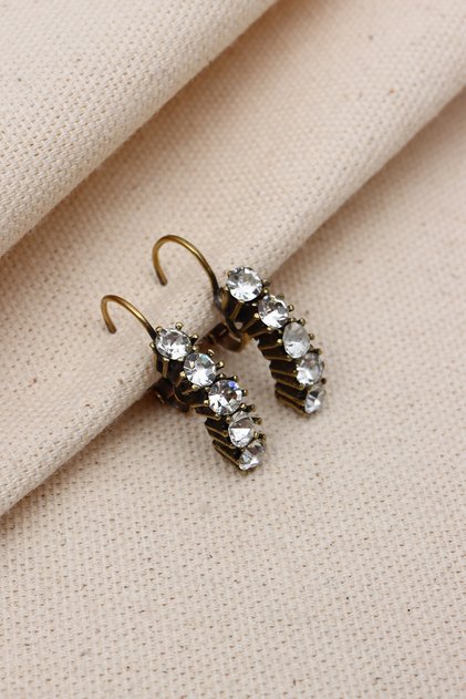 AUTHENTIC EARRING WITH WHITE STONES