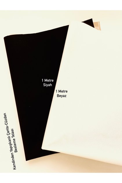 Self-Adhesive 2 Meters 120 Gr Width 78 cm Black-White Bag Wallet Feeding Tape, Lining