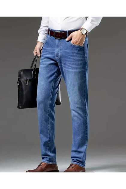 Erkek Likralı Esnek Jeans Erkek Kot Pantolon