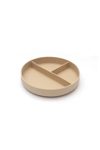 Farfurie compartimentată din silicon pentru copii BPA free, 6+ luni, farfurie pentru diversificare