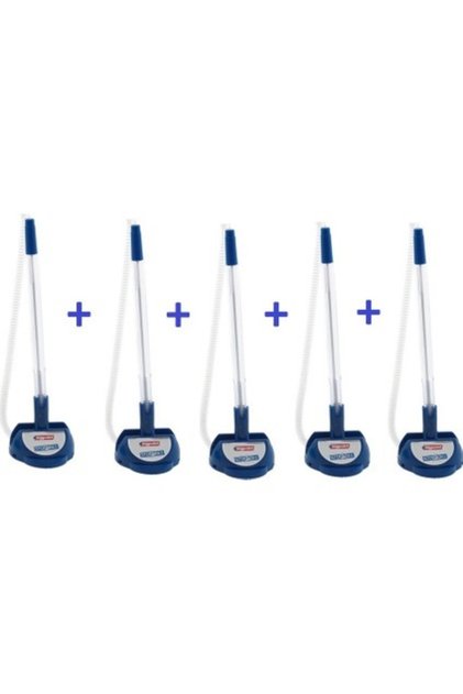 Spiral Ballpoint Pen Blue Stopen Ii 5-Pack