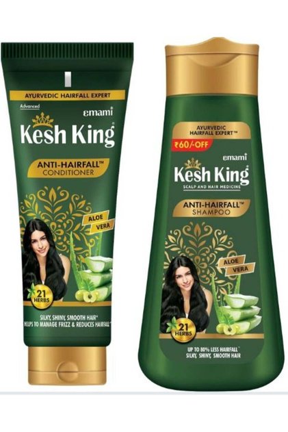 Anti-Hairfall Herbal Shampoo & Conditioner with Aloe Vera – Shampoo 340ml + Conditioner