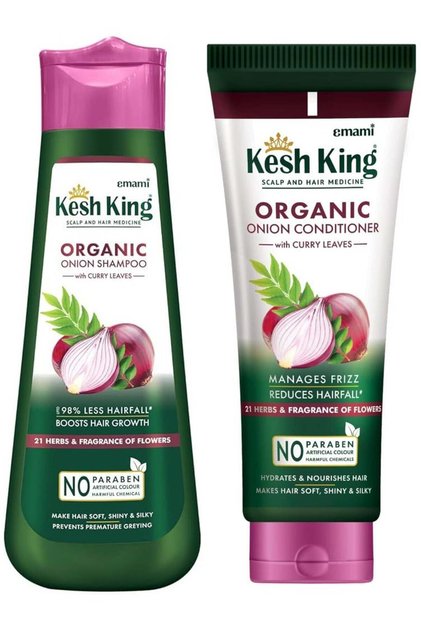 Natural Hair Care Set – Organic Onion Shampoo & Conditioner with Herbs