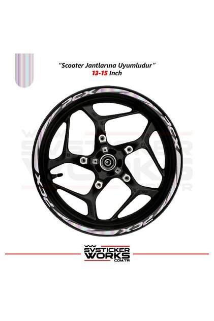 Honda Pcx Sticker Wheel Rim Sticker 16-Piece Pcx Lettered Wheel Rim Sticker