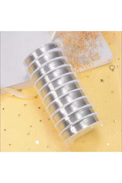 08 mm 10 Pieces Silver Wire Handcrafted Jewelry Accessory Aluminum Wire Flower Wire