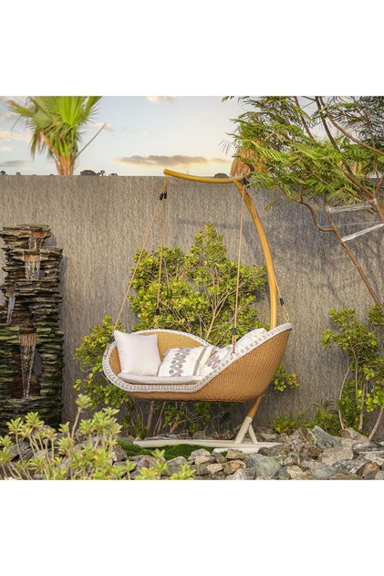 Citrus 2-Seater Hanging Chair | Modern Hammock Swing for Indoor/Outdoor Garden - 173x59x87cm