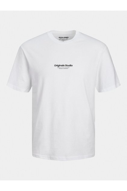 Ανδρικό T-Shirt Jack Jones 12240121 JORVESTERBRO Λευκό