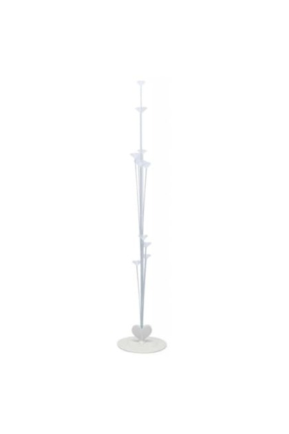 Suport pentru baloane, Vixen, 103 cm, alb, pentru 11 baloane