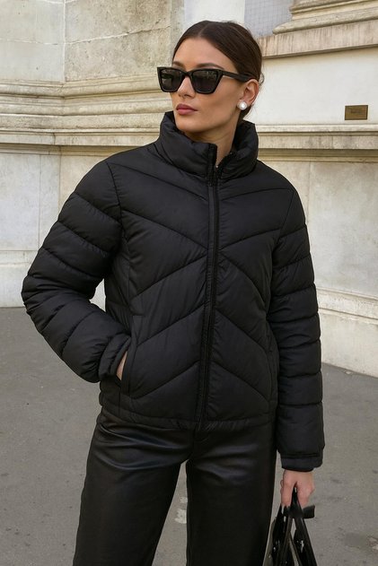 Water and Wind Resistant Casuel Daily Women's Thin Puffer Jacket
