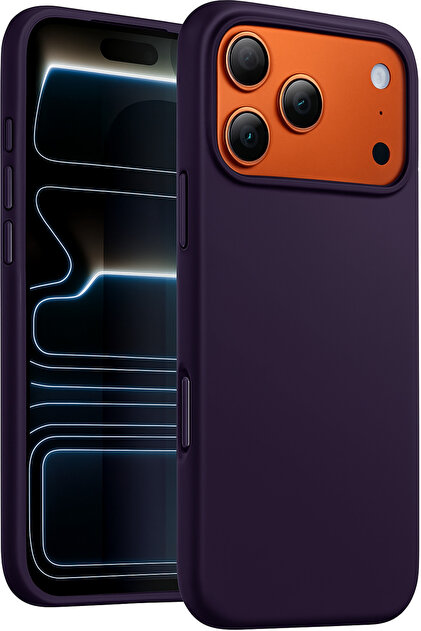 iPhone 17 Pro Max/18 Pro Max Kılıf İçi Kadife Ekran ve Kamera Yükseltili Lansman Silikon Kapak
