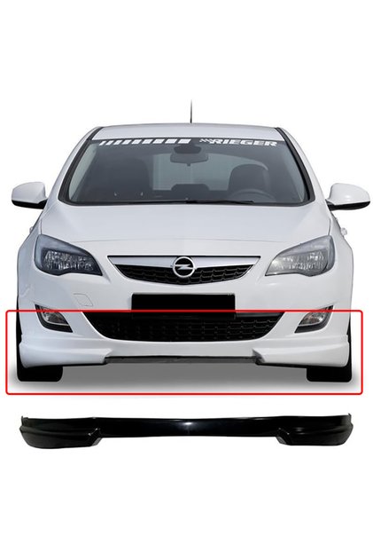 Opel Astra J HB Rieger Ön Ek Karlık Abs Plastik Mat Siyah 2009 2010 2011 2012 Makyajsız Kasa