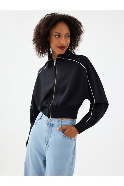 Long Crop Kadın Sweatshirt