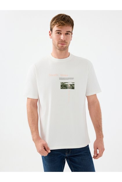 Loose Fit Men's Tshirt Arm sleeve