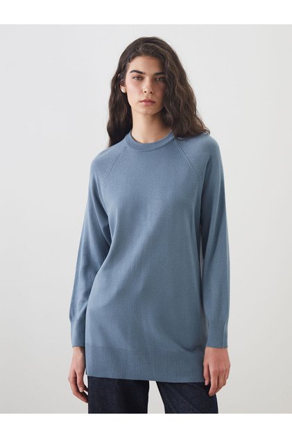 Crew Neck Women's Knitwear Sweater