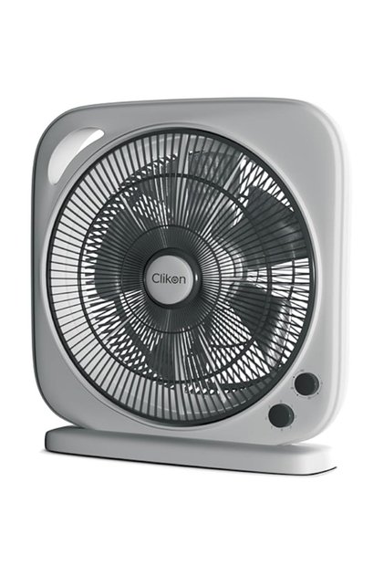 Clikon 10-inch Box Fan CK2044, 3 Speed Control, 60 minutes timer, Personal Desk Box Fan With Powerfu