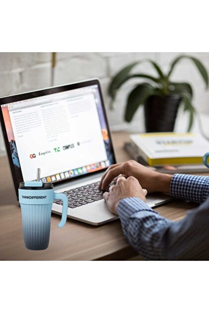 Bondy Think Different Kulplu Kapaklı Büyük Boy Mug 860 ml