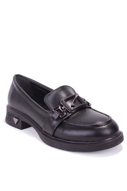 Dza07-1270309 Black Casual Loafer Women's Shoes