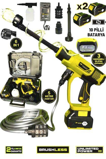 SCHMITZER 21V Brushless Motor Yüksek Basınçlı Şarjlı Oto Araba