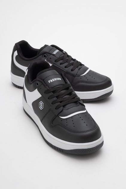 Lace-up Women's Sneakers BLACK WHITE