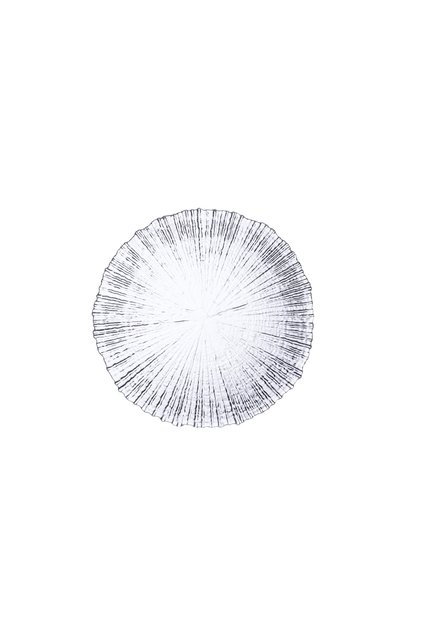 Glass Cake Plate 6 Pieces 21 Cm